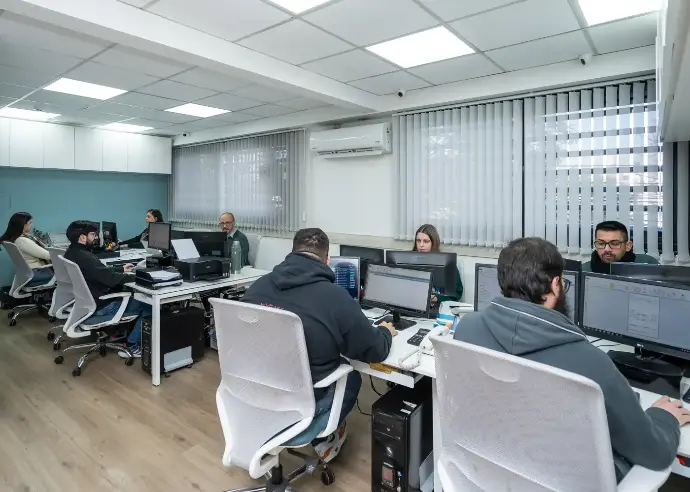 Equipo de ventas y administració de Acrílicos Mesch