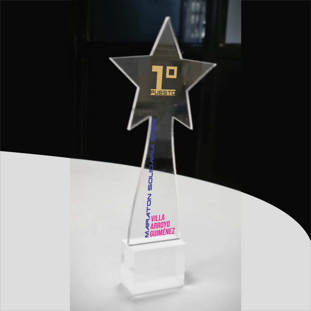Premios libres realizados en acrílico