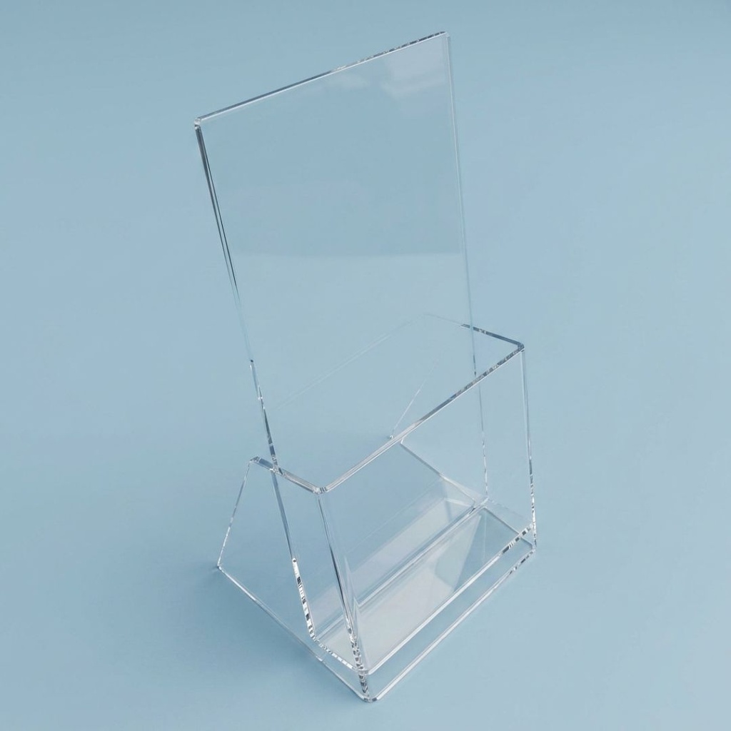 PF01 - Porta folletos estándar 10x20 cm realizados en acrílico