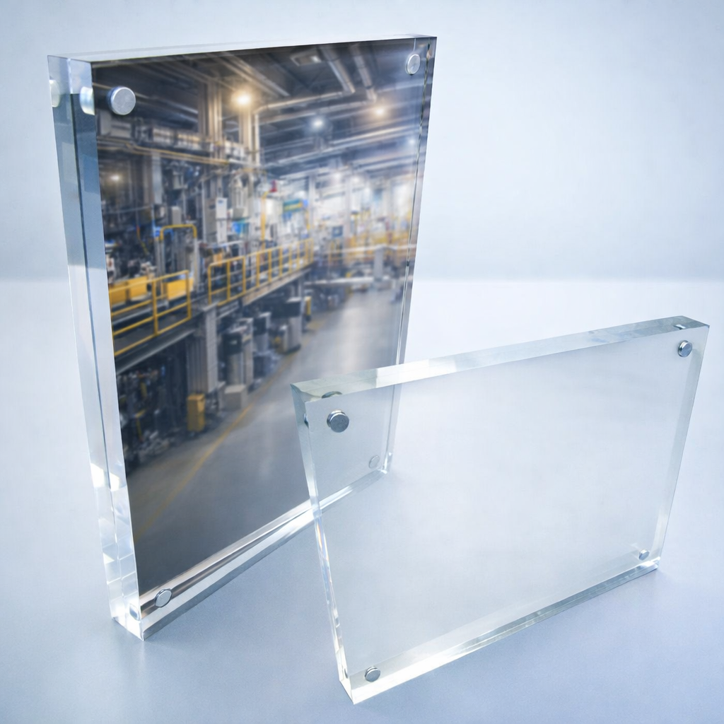 Porta retratos estándar con imán de acrílico cristal 