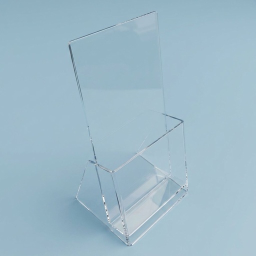 PF01 - Porta folletos estándar 10x20 cm realizados en acrílico